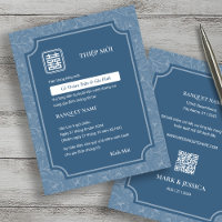 Viêt-namien Gris Bleu Chanson Hy Mariage Thiep Moi