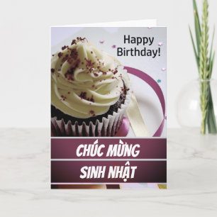 Carte Vietnamienne Chúc amuser ng sinh nhabort Vietnam A
