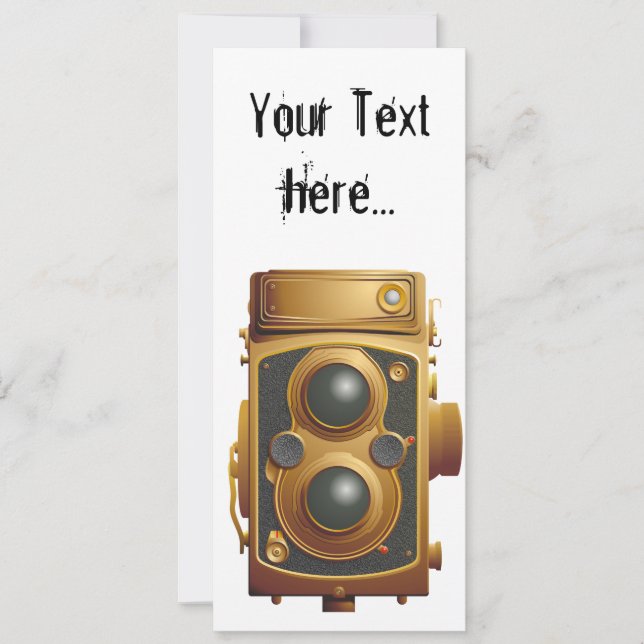 Carte Vieux appareil photo Steampunk (Devant)