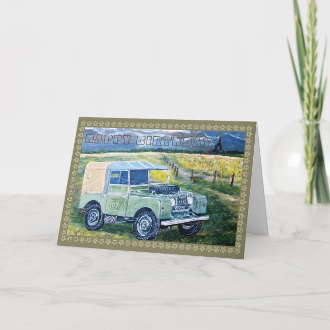 Carte Vieux camion de ferme (Devant)