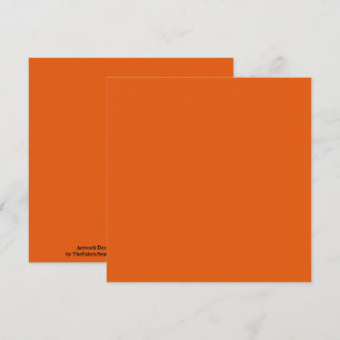 Carte Vieux Citrouille épice orange couleur solide