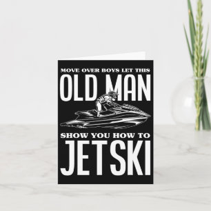 Carte Vieux Homme Comment Jetski Jet-Ski Jet Ski Jet Ski