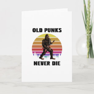 Carte Vieux Punks Ne Meurent Jamais, Punk Professionnel