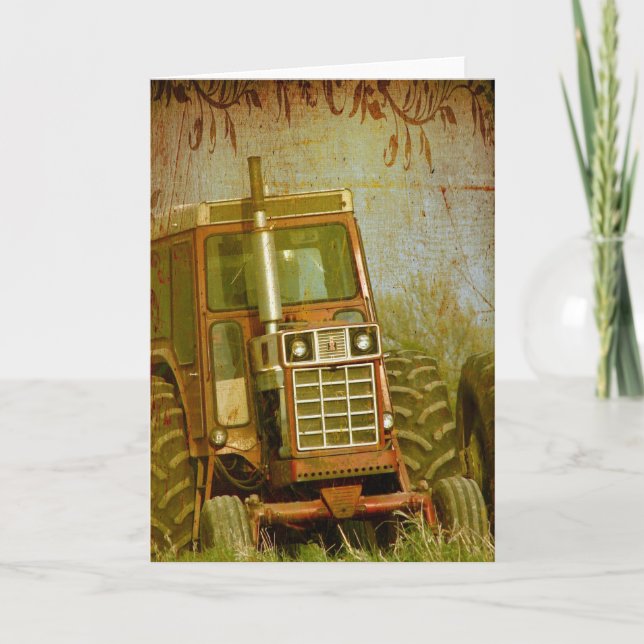 Carte Vieux tracteur (Devant)