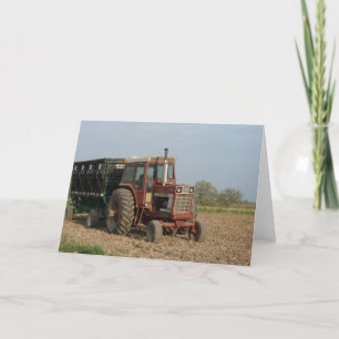 Carte Vieux tracteur