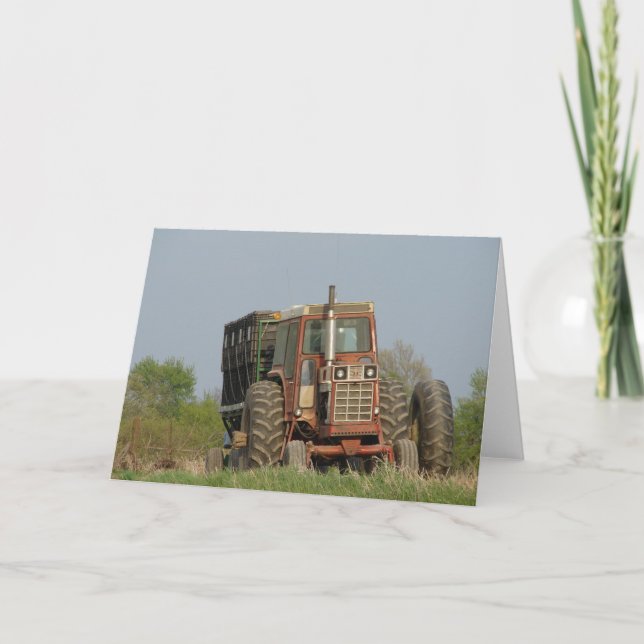 Carte Vieux tracteur (Devant)