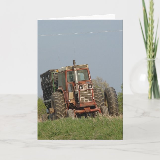 Carte Vieux tracteur (Devant)