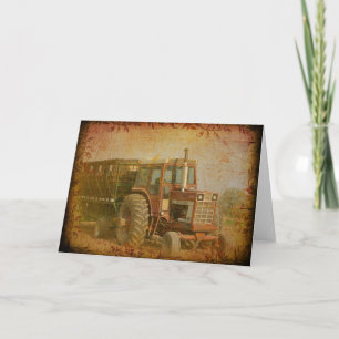 Carte Vieux tracteur