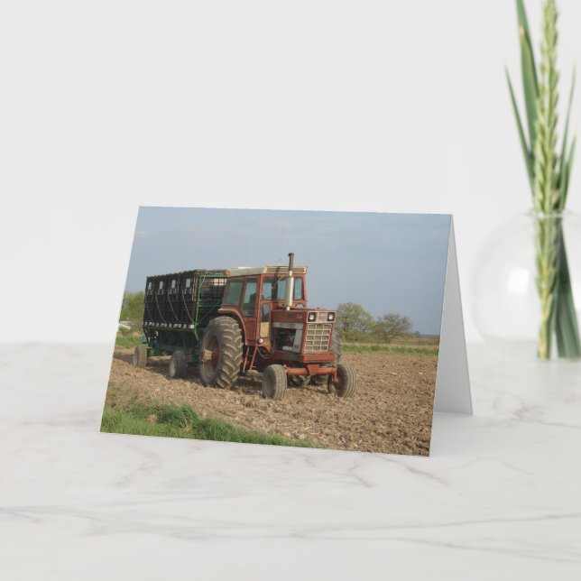 Carte Vieux tracteur (Devant)