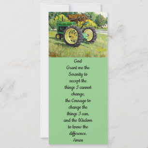 Carte Vieux tracteur de ferme ancien