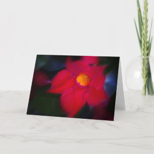 Carte Vigne à fleurs rouges