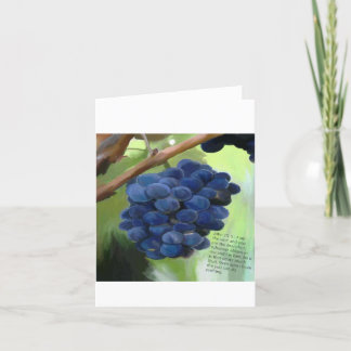 Carte vigne et branches