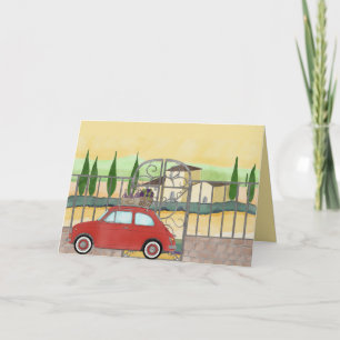 Carte Vignoble Fiat 500 en Toscane