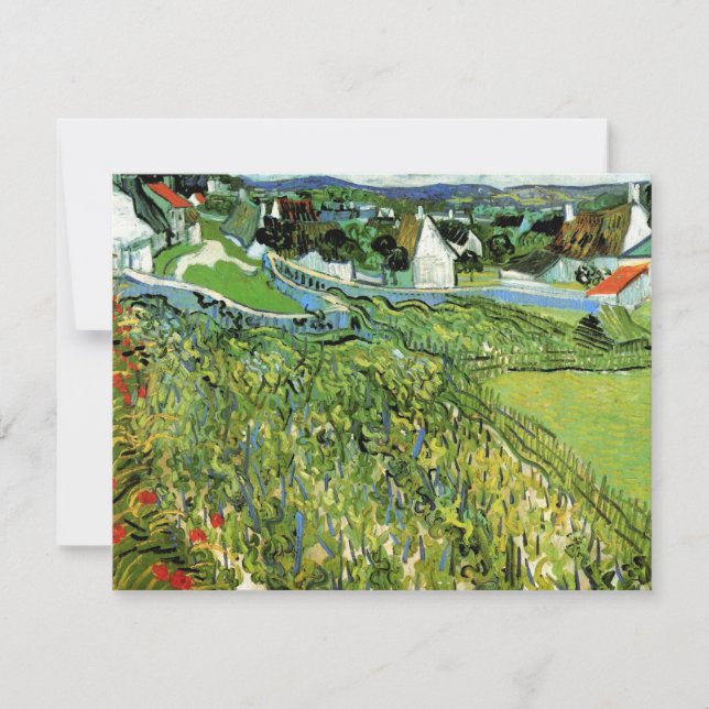 Carte Vignobles avec vue sur Auvers par Vincent van Gogh (Devant)