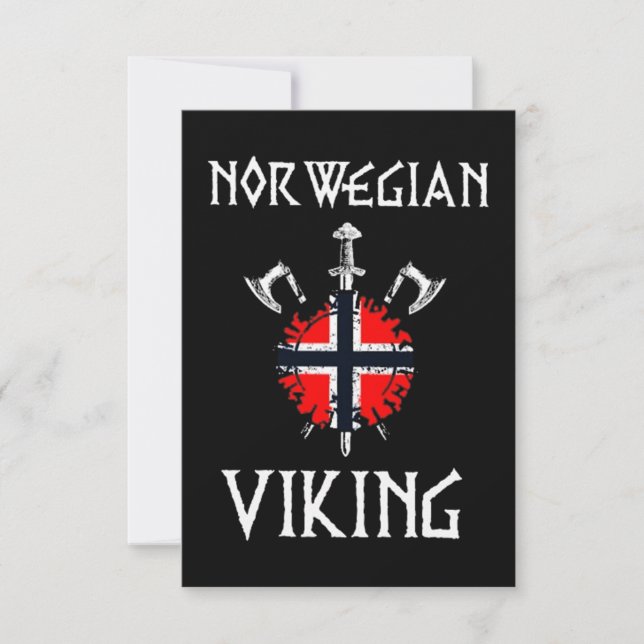 CARTE VIKING NORVÉGIEN (Devant)