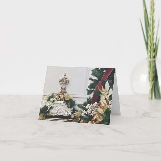 Carte Villa/Chateau Elegant Christmas Decor (Devant)