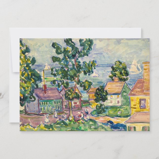Carte Village côtier de la Nouvelle-Angleterre | Maurice (Devant)