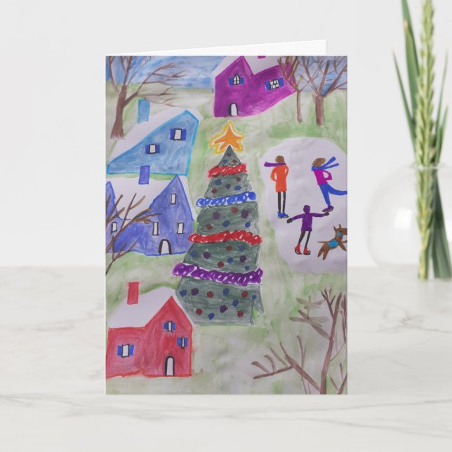 Carte Village de Noël Noël (Devant)