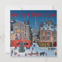 Village de Noël victorien vintage