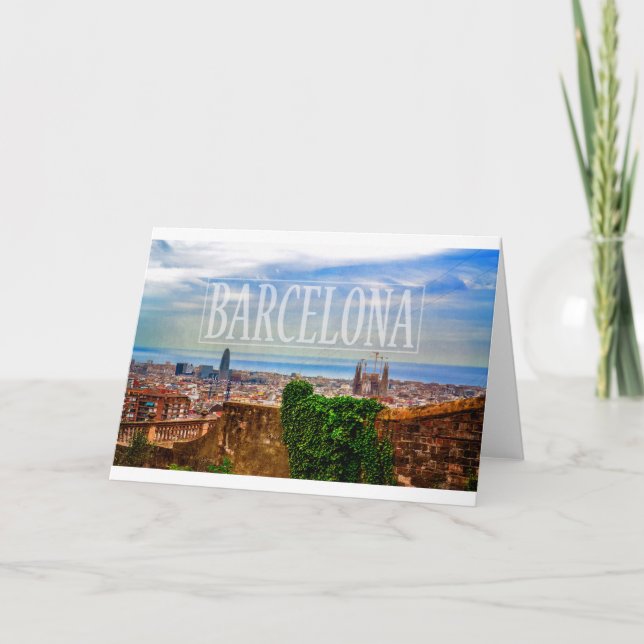 Carte Ville de Barcelone (Devant)
