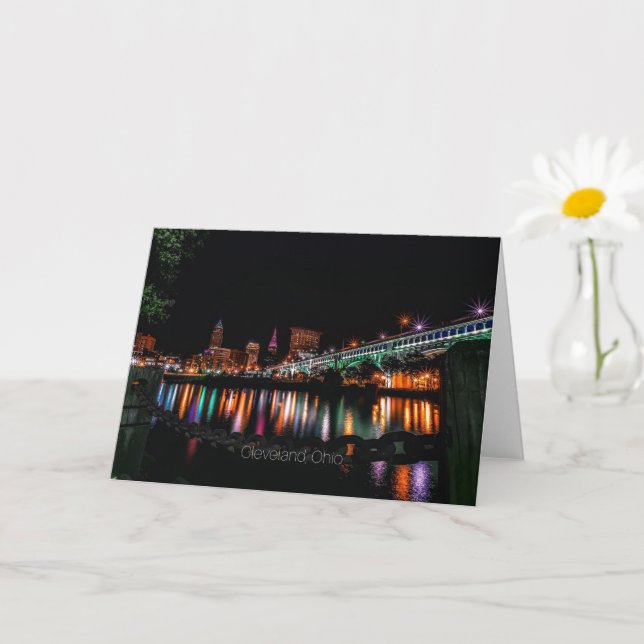 Carte Ville de Cleveland Ohio (Petite plante)