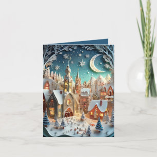 Carte Ville natale pour Noël