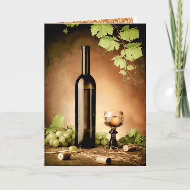 Carte Vin blanc encore vie (Devant)