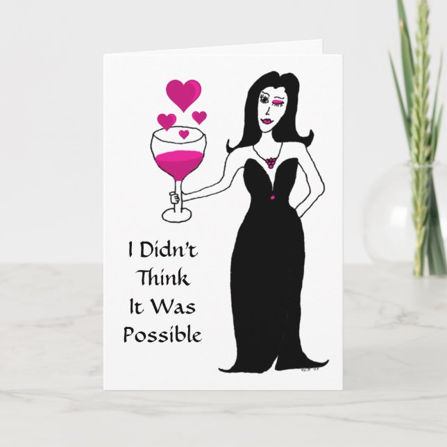 Carte Vin Vixen Valentine's Day (Devant)