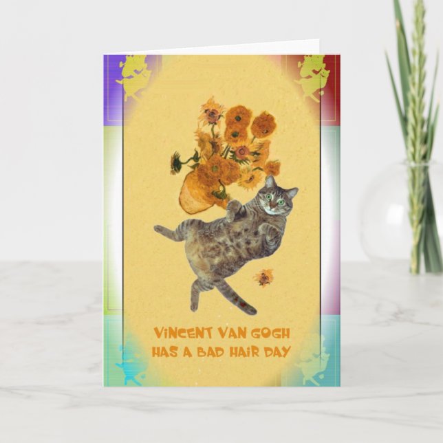 Carte Vincent van Gogh a un mauvais jour de cheveux (Devant)