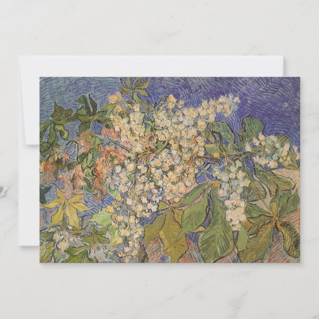 Carte Vincent van Gogh - Branches de châtaigniers en fle (Devant)