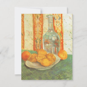 Carte Vincent van Gogh - Carafe et citrons sur une assie