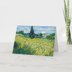 Carte Vincent van Gogh - Champ de blé vert avec Cypress