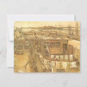 Carte Vincent van Gogh - Chantier de charpentier et buan