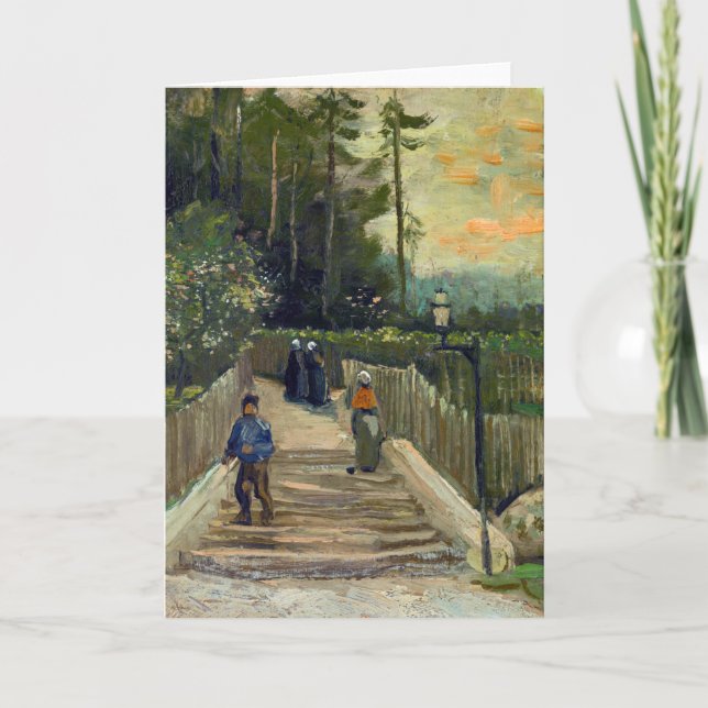 Carte Vincent van Gogh - Chemin en pente à Montmartre (Devant)