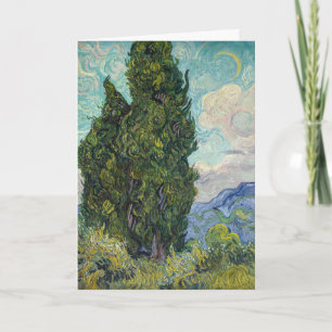 Carte Vincent van Gogh - Cyprès