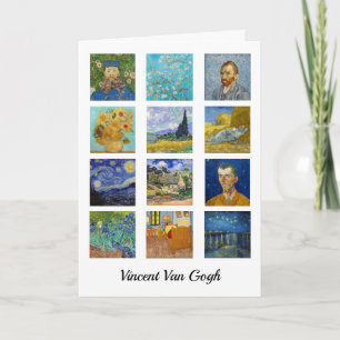 Carte Vincent Van Gogh - Grille des chefs-d'oeuvre