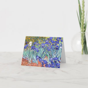 Carte Vincent Van Gogh Irises Floral Vintage Fine Art
