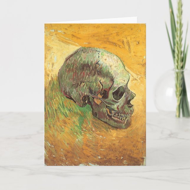 Carte Vincent van Gogh - La vie morte avec le crâne (Devant)