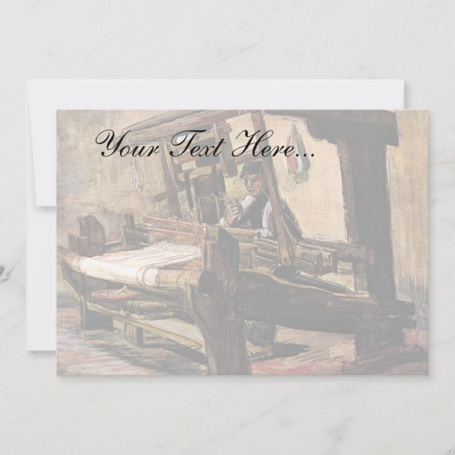Carte Vincent Van Gogh – Le Tisserand - Beaux-Arts (Devant)