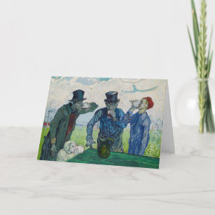 Carte Vincent van Gogh - Les Buveurs, d'après Daumier