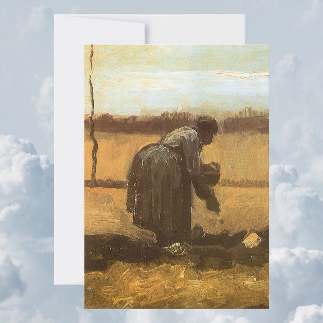 Carte Vincent van Gogh - Les paysans plantent des pommes (Créateur téléchargé)