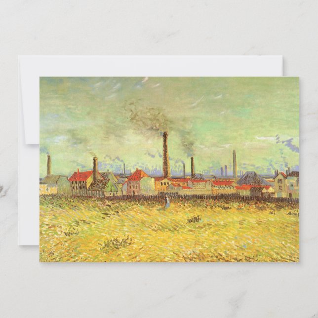 Carte Vincent van Gogh - Les usines à Asnieres (Devant)
