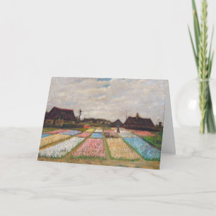 Carte Vincent van Gogh - Lits à fleurs en Hollande