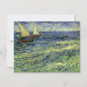 Carte Vincent van Gogh - Marine à Saintes Maries