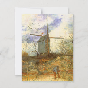 Carte Vincent van Gogh - Moulin de la Galette, le moulin