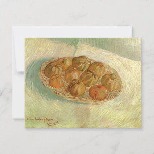 Carte Vincent van Gogh - Nature morte - Corbeille de pom