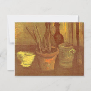 Carte Vincent van Gogh - Nature morte Pinceaux dans un p