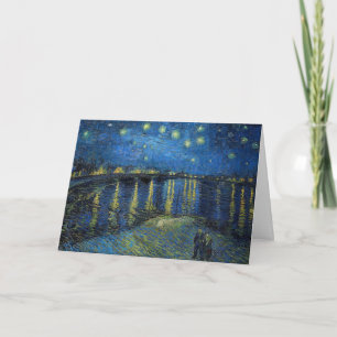 Carte Vincent van Gogh - Nuit étoilée sur le Rhône