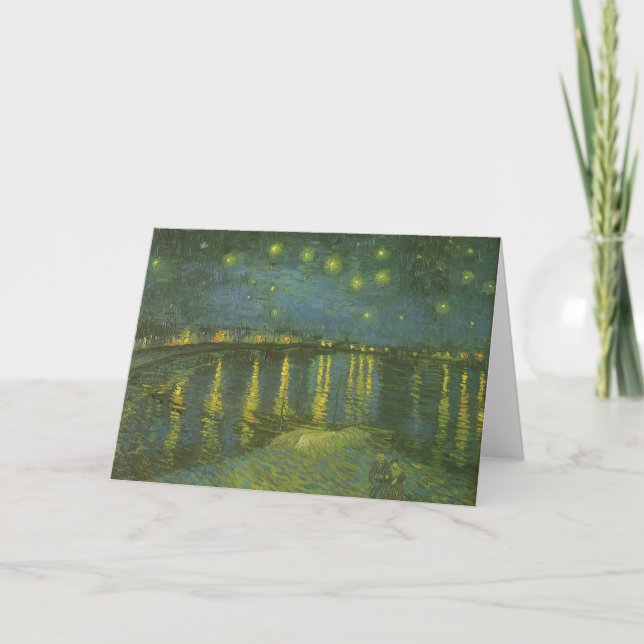 Carte Vincent van Gogh - Nuit étoilée sur le Rhône (Devant)