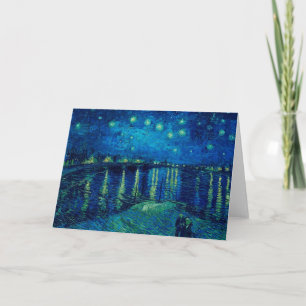 Carte Vincent Van Gogh - Nuit étoilée sur le Rhône